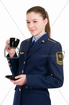 girl in uniform