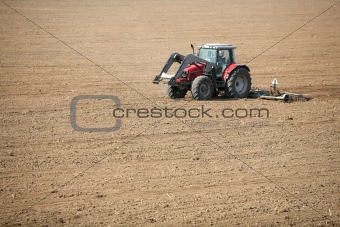 Tractor  in the field