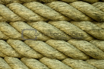 Closeup of a rope as background