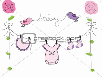 Baby Girl Clothes Line