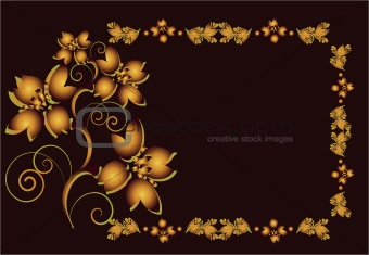 decorative flowers frame