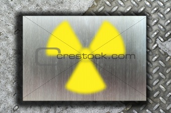 nuclear danger warning background 
