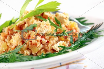 Risotto with bulgur