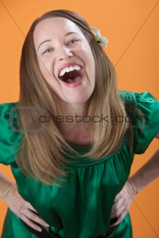 Woman Laughing Out Loud