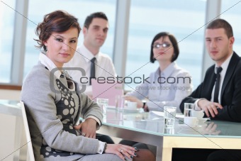 group of business people at meeting
