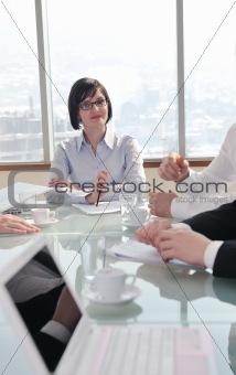 group of business people at meeting