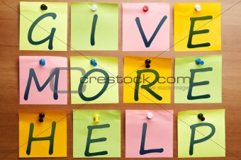 Give more help
