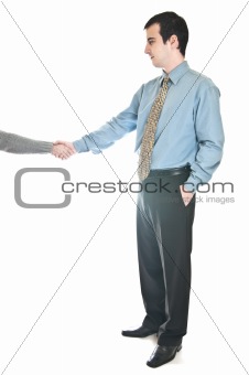 Business man handshake