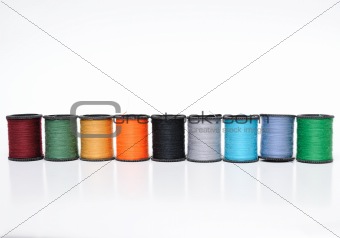 Colorful Thread Spools