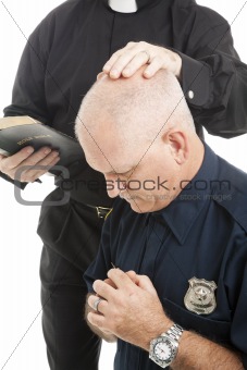 Policeman in Prayer