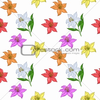 Background, flowers lily