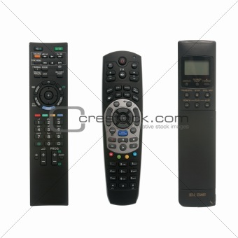 Three remote control devices