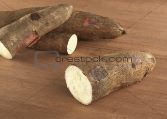 Cassava on Wood