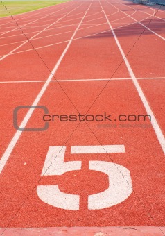 Athletics track number five.
