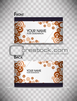 Set of colorful  business cards