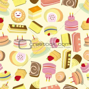 seamless Cakes pattern