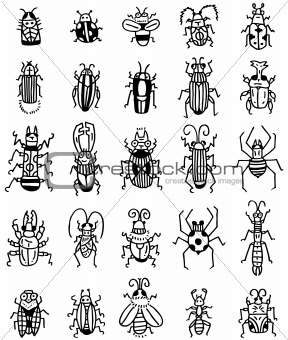 hand draw insect icon
