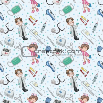 seamless doctor pattern