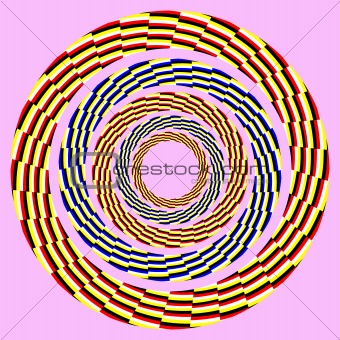 eccentric rotating circle.