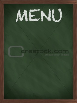 Green Menu blackboard