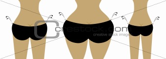 Bikini bottom for your design, view back