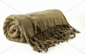 Cozy fringe blanket