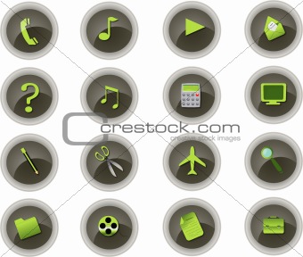Icons set for mobile applications