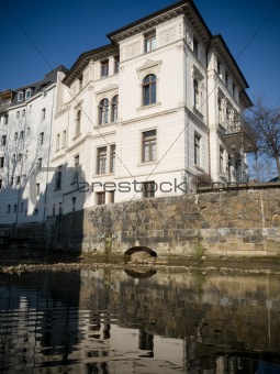 Old historical buildings in Leipzig