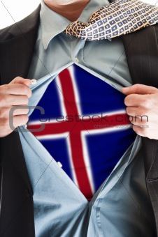 Iceland flag on shirt