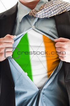 Ireland flag on shirt