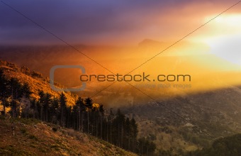 Landscape with dramatic light