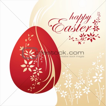 Elegant Egg for Easter holiday celebration