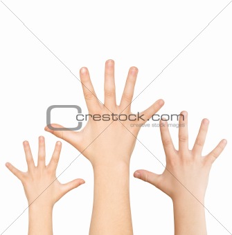 Three hands