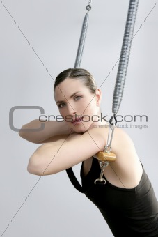 Cadillac trapeze pilates woman portrait fitness sport