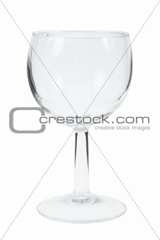 Empty wineglass