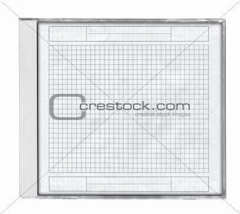cd case with squared paper 
