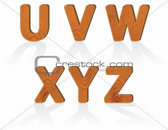 wood grain texture characters from U to Z