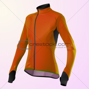 vector orange women's jacket