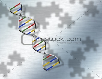 Puzzle DNA on Steel 