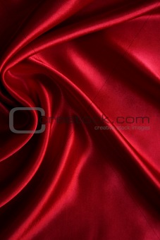 Smooth elegant red silk can use as background 