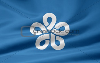 Flag of the japanese province of Fukuoka