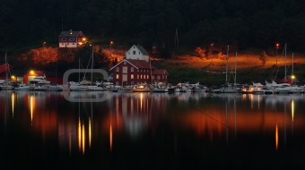 Small Harbour at Night
