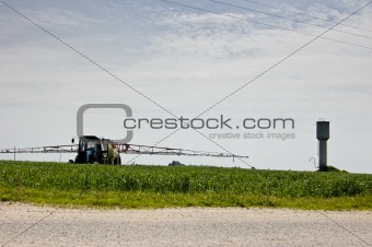 Spraying of crops