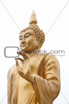 Buddha statue on the isolated