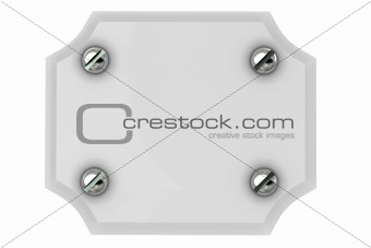 Plate with screw