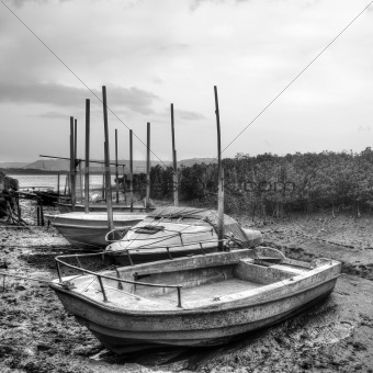 Desolated boats