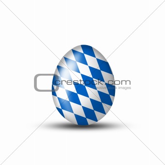 Bavarian Egg with typical pattern 