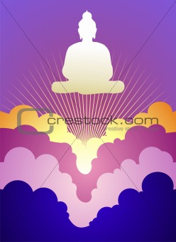 Buddha at sunrise
