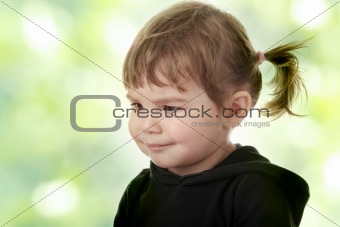 Portrait of a 2 year old girl 