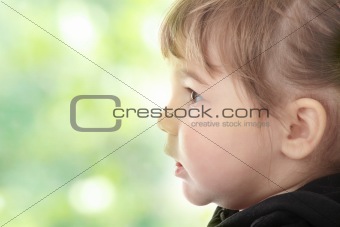 Portrait of a 2 year old girl 